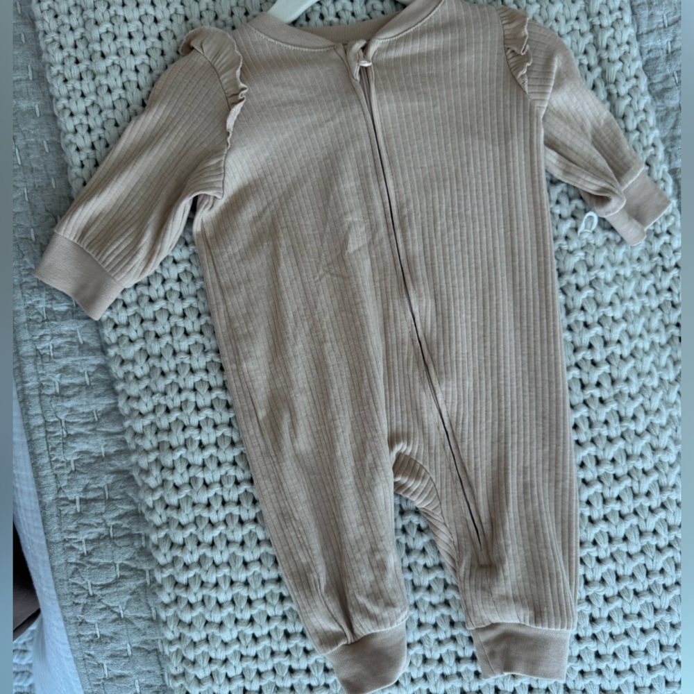 H&M Beige Kids One Piece Footie